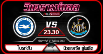 วิเคราะห์บอลวันนี้ ทีเด็ด พรีเมียร์ลีกอังกฤษ ไบรท์ตัน VS นิวคาสเซิ่ล ยูไนเต็ด